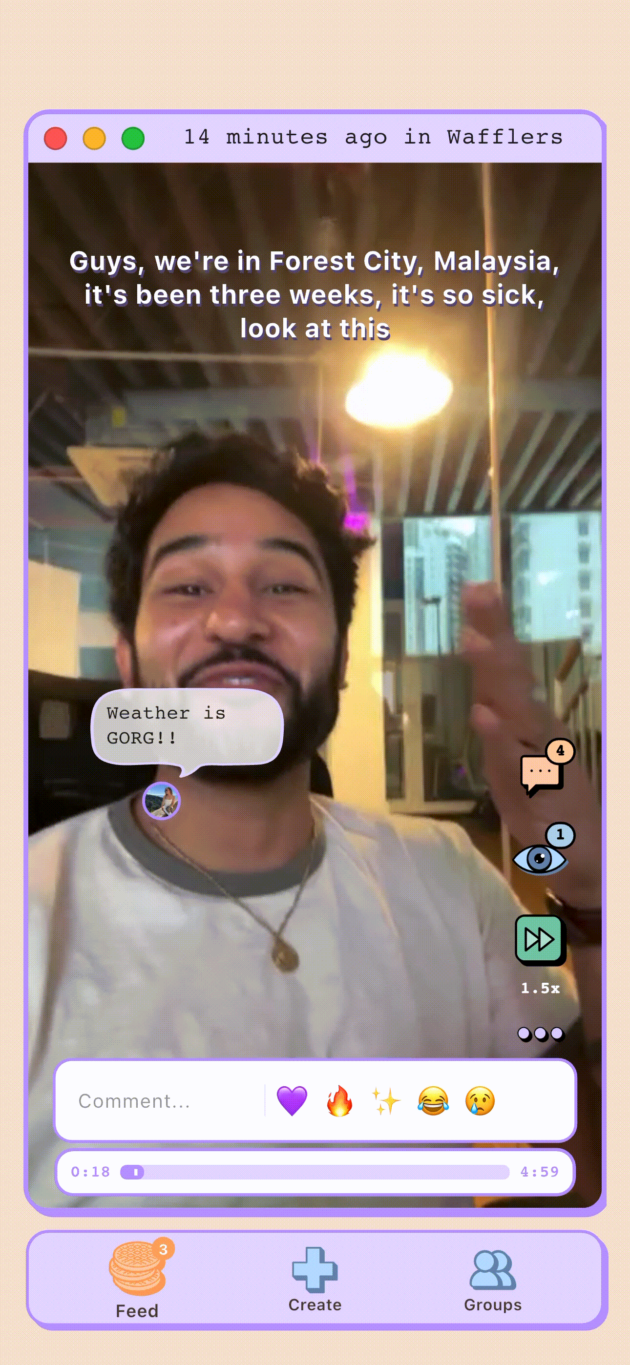 Watch and connect with friends